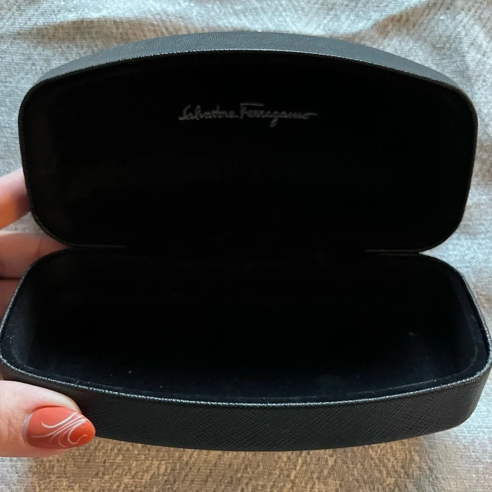 Salvatore Ferragamo Black Glasses Case